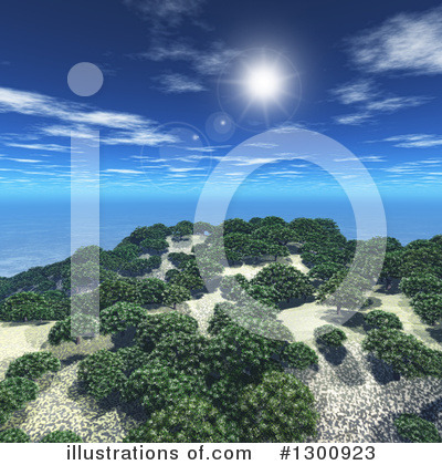Royalty-Free (RF) Island Clipart Illustration by KJ Pargeter - Stock Sample #1300923