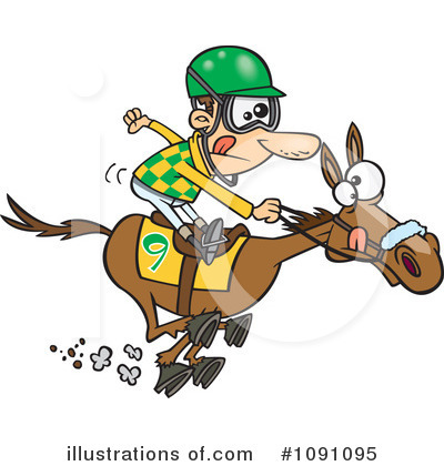 Jockey Clipart #1091095 by toonaday