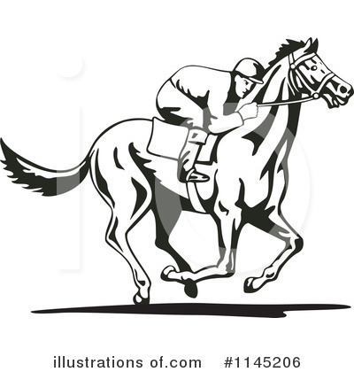 Royalty-Free (RF) Jockey Clipart Illustration by patrimonio - Stock Sample #1145206