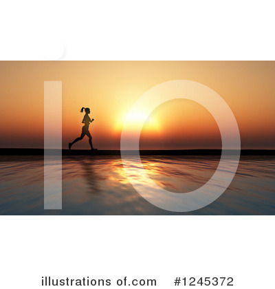 Royalty-Free (RF) Jogging Clipart Illustration by KJ Pargeter - Stock Sample #1245372