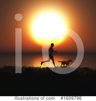 Royalty-Free (RF) Jogging Clipart Illustration by KJ Pargeter - Stock Sample #1609796