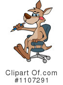 Kangaroo Clipart #1107291 by Dennis Holmes Designs