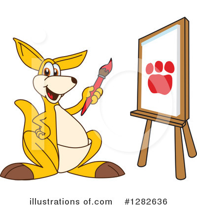 Kangaroo Mascot Clipart #1282636 by Mascot Junction