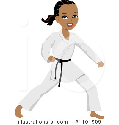 Royalty-Free (RF) Karate Clipart Illustration by Monica - Stock Sample #1101905