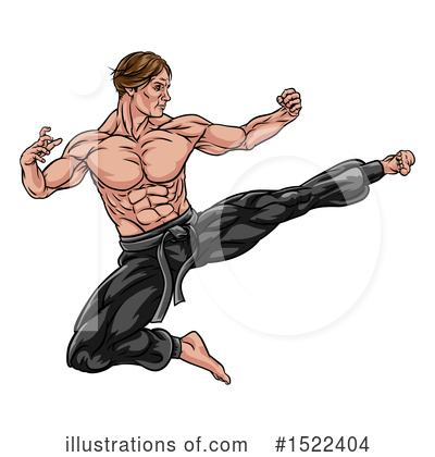 Karate Clipart #1522404 by AtStockIllustration