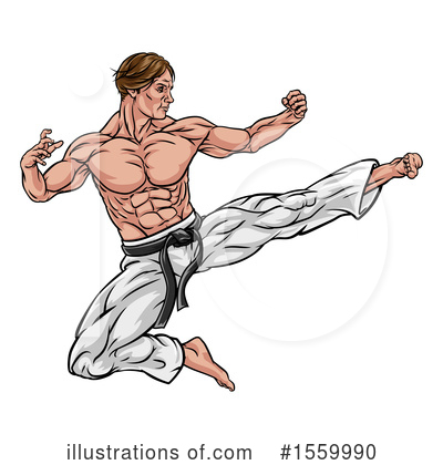 Martial Arts Clipart #1559990 by AtStockIllustration