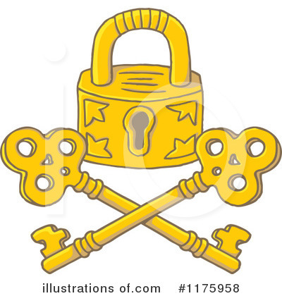 Royalty-Free (RF) Key Clipart Illustration by Any Vector - Stock Sample #1175958