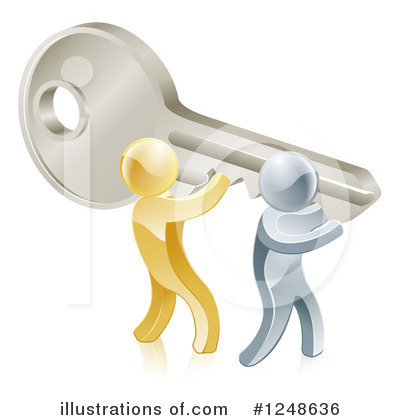 Royalty-Free (RF) Key Clipart Illustration by AtStockIllustration - Stock Sample #1248636