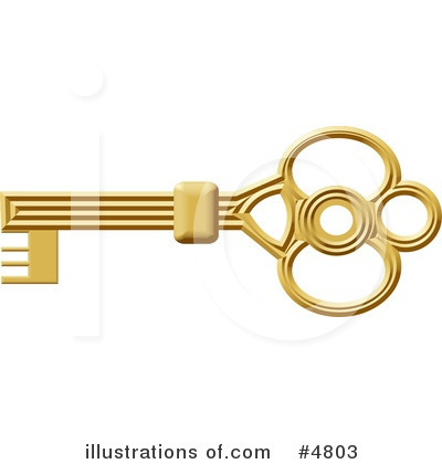 Royalty-Free (RF) Key Clipart Illustration by djart - Stock Sample #4803