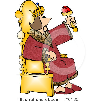 Royalty-Free (RF) King Clipart Illustration by djart - Stock Sample #6185