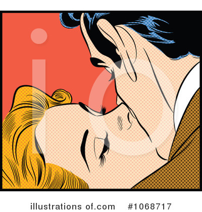 Royalty-Free (RF) Kissing Clipart Illustration by brushingup - Stock Sample #1068717