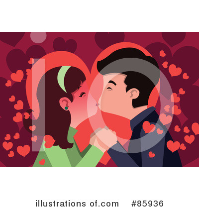 Royalty-Free (RF) Kissing Clipart Illustration by mayawizard101 - Stock Sample #85936