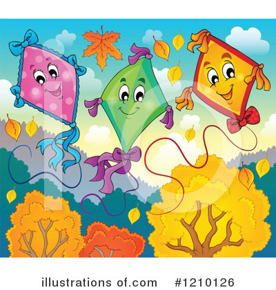 Royalty-Free (RF) Kite Clipart Illustration by visekart - Stock Sample #1210126