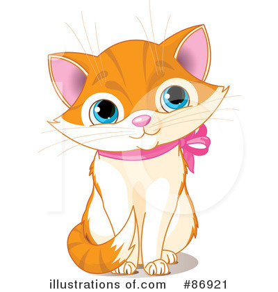 Royalty-Free (RF) Kitten Clipart Illustration by Pushkin - Stock Sample #86921