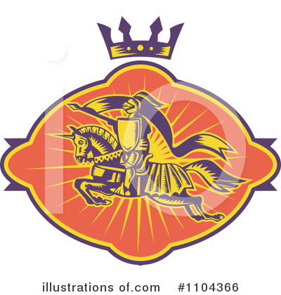 Royalty-Free (RF) Knight Clipart Illustration by patrimonio - Stock Sample #1104366