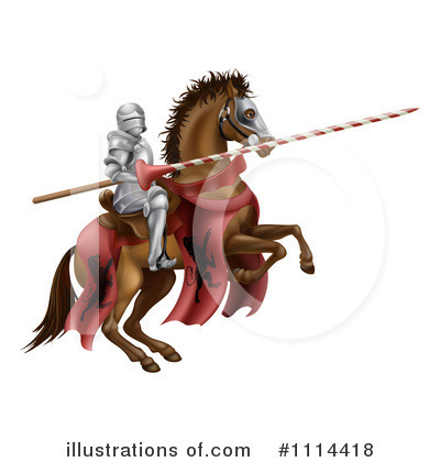 Horseback Clipart #1114418 by AtStockIllustration