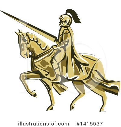 Horseback Clipart #1415537 by patrimonio