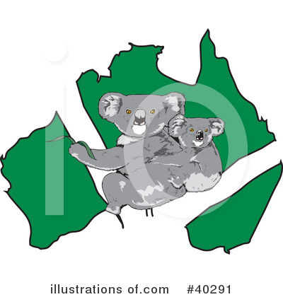 Australia Clipart #40291 by Dennis Holmes Designs