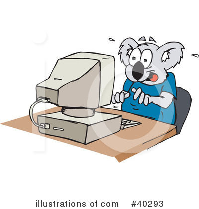 Royalty-Free (RF) Koala Clipart Illustration by Dennis Holmes Designs - Stock Sample #40293