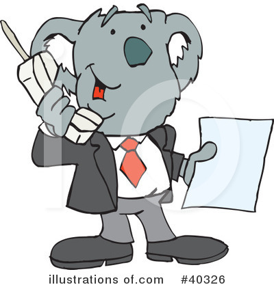 Businessman Clipart #40326 by Dennis Holmes Designs