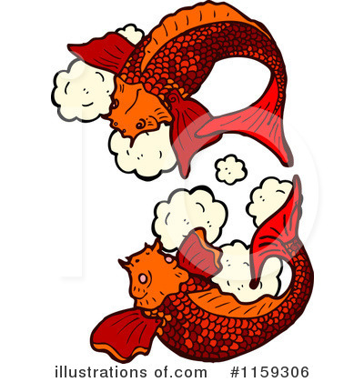 Royalty-Free (RF) Koi Clipart Illustration by lineartestpilot - Stock Sample #1159306