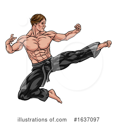 Royalty-Free (RF) Kung Fu Clipart Illustration by AtStockIllustration - Stock Sample #1637097