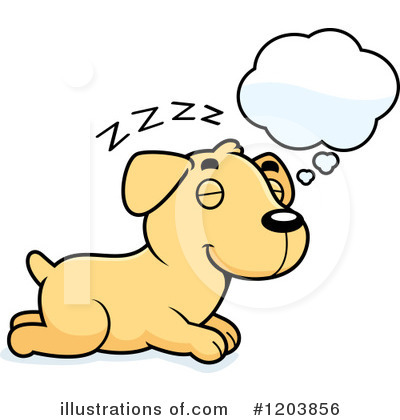 Yellow Labrador Clipart #1203856 by Cory Thoman