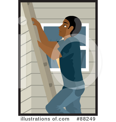 Royalty-Free (RF) Ladder Clipart Illustration by Rosie Piter - Stock Sample #88249