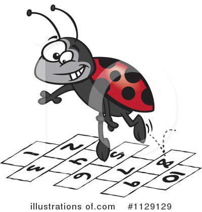 Royalty-Free (RF) Ladybug Clipart Illustration by toonaday - Stock Sample #1129129