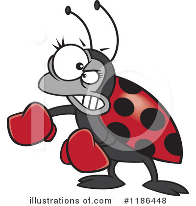 Royalty-Free (RF) Ladybug Clipart Illustration by toonaday - Stock Sample #1186448