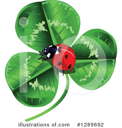 Royalty-Free (RF) Ladybug Clipart Illustration by Pushkin - Stock Sample #1289692