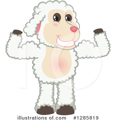 Royalty-Free (RF) Lamb Clipart Illustration by Mascot Junction - Stock Sample #1285819