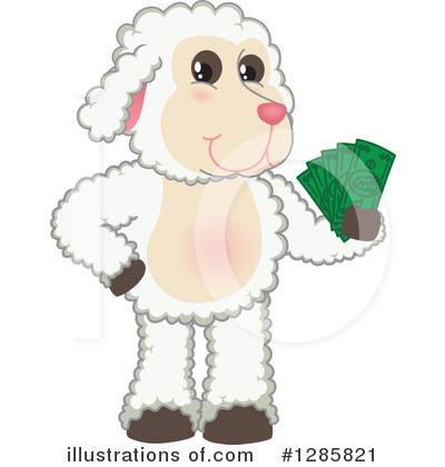 Lamb Clipart #1285821 by Mascot Junction