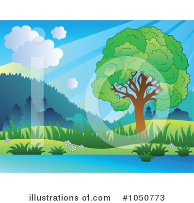 Royalty-Free (RF) Landscape Clipart Illustration by visekart - Stock Sample #1050773