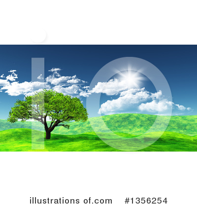 Royalty-Free (RF) Landscape Clipart Illustration by KJ Pargeter - Stock Sample #1356254