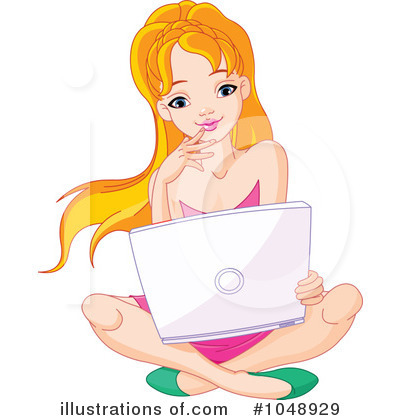 College Girl Clipart #1048929 by Pushkin