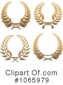 Laurel Wreath Clipart #1065979 by Vector Tradition SM