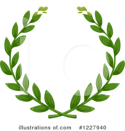 Royalty-Free (RF) Laurel Wreath Clipart Illustration by BNP Design Studio - Stock Sample #1227940