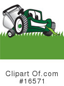 Lawn Mower Clipart #16571 by Mascot Junction