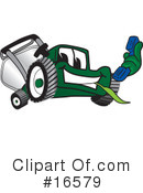 Lawn Mower Clipart #16579 by Mascot Junction