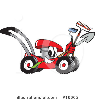 Lawn Care Clipart #16605 by Mascot Junction