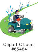Lawn Mower Clipart #65484 by Dennis Holmes Designs