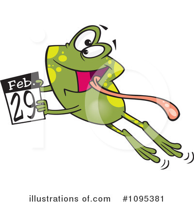 Royalty-Free (RF) Leap Day Clipart Illustration by toonaday - Stock Sample #1095381