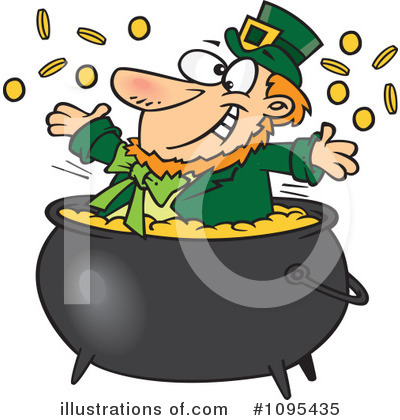 Pot Of Gold Clipart #1095435 by toonaday