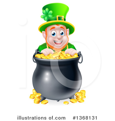 Pot Of Gold Clipart #1368131 by AtStockIllustration