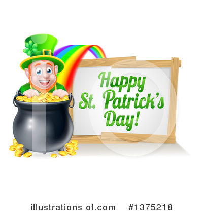 Pot Of Gold Clipart #1375218 by AtStockIllustration