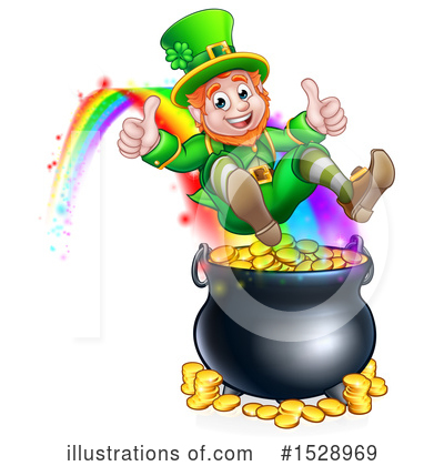 Pot Of Gold Clipart #1528969 by AtStockIllustration