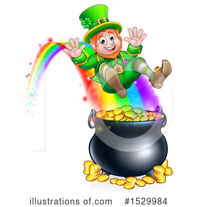 Pot Of Gold Clipart #1529984 by AtStockIllustration