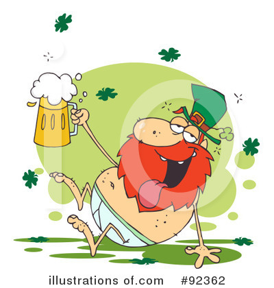 Royalty-Free (RF) Leprechaun Clipart Illustration by Hit Toon - Stock Sample #92362