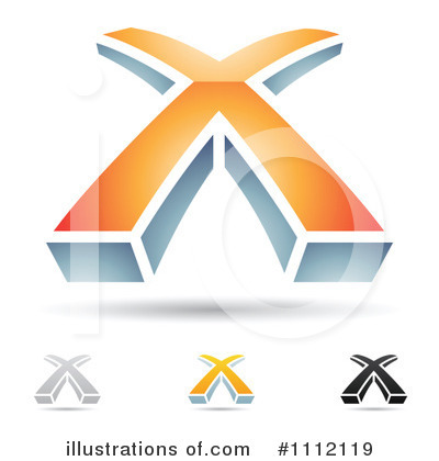 Royalty-Free (RF) Letter X Clipart Illustration by cidepix - Stock Sample #1112119